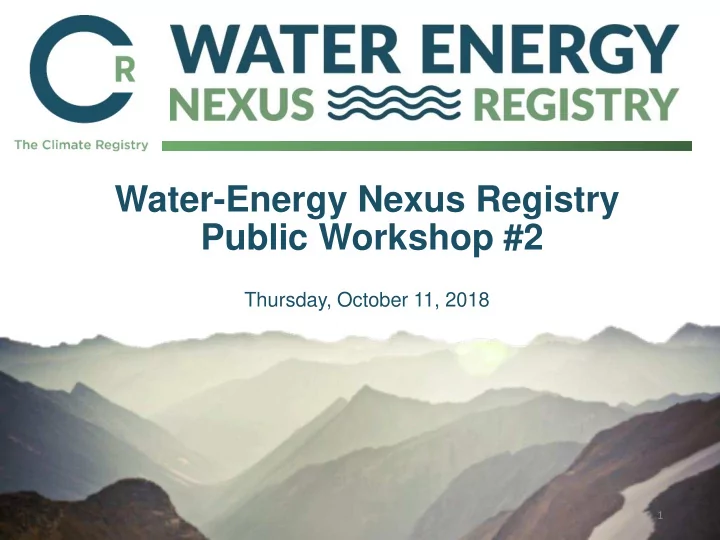 public workshop 2