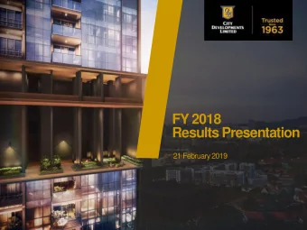 Results Presentation  21 February 2019  Agenda      International Operations  General