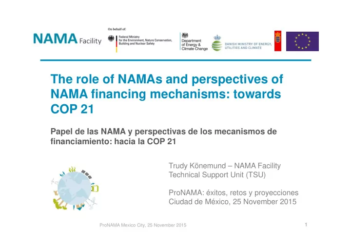 the role of namas and perspectives of nama financing