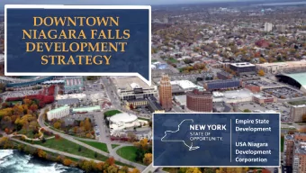 DOWNTOWN  NIAGARA FALLS  DEVELOPMENT  STRATEGY  Empire State  Development  USA Niagara  Development