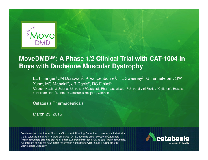 movedmd sm a phase 1 2 clinical trial with cat 1004 in