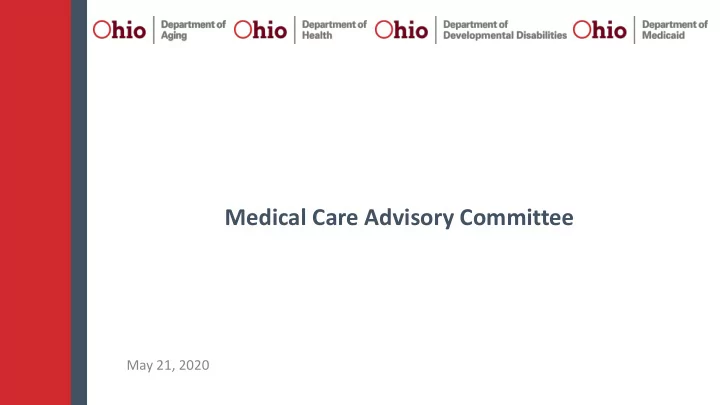 medical care advisory committee