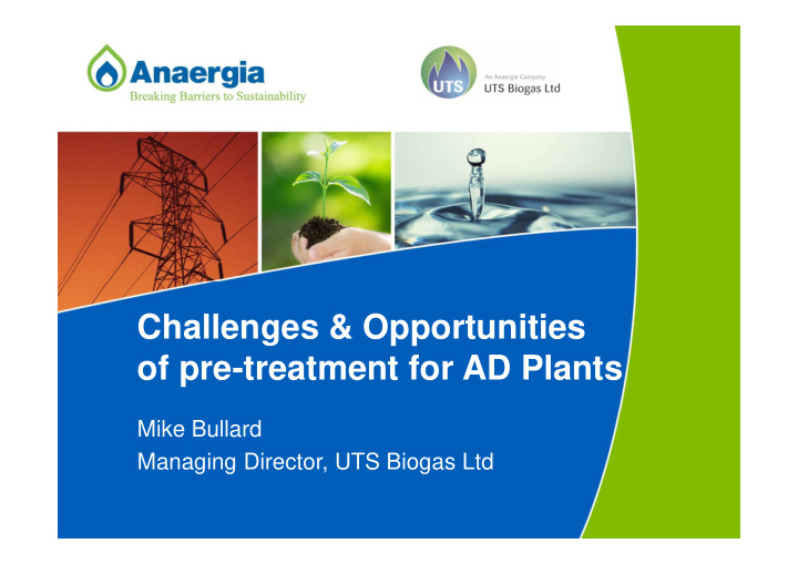challenges amp opportunities of pre treatment for ad