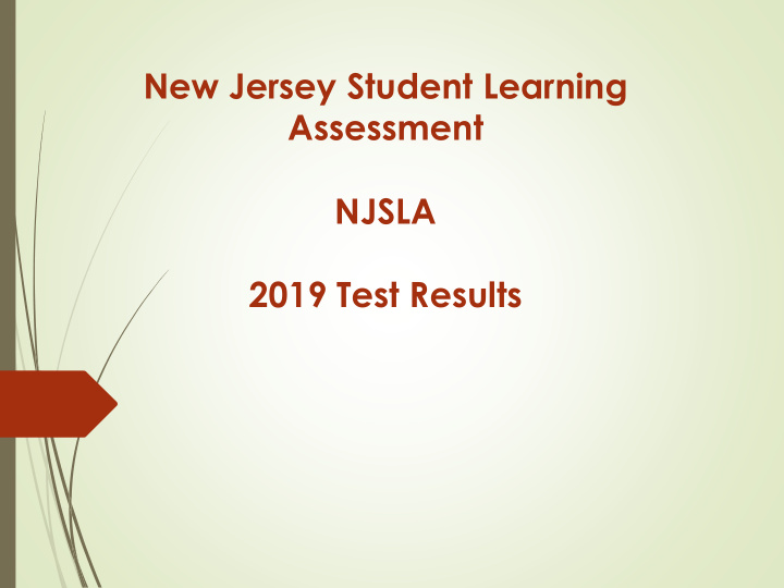 2019 test results standardized assessment