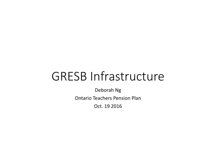 gresb infrastructure