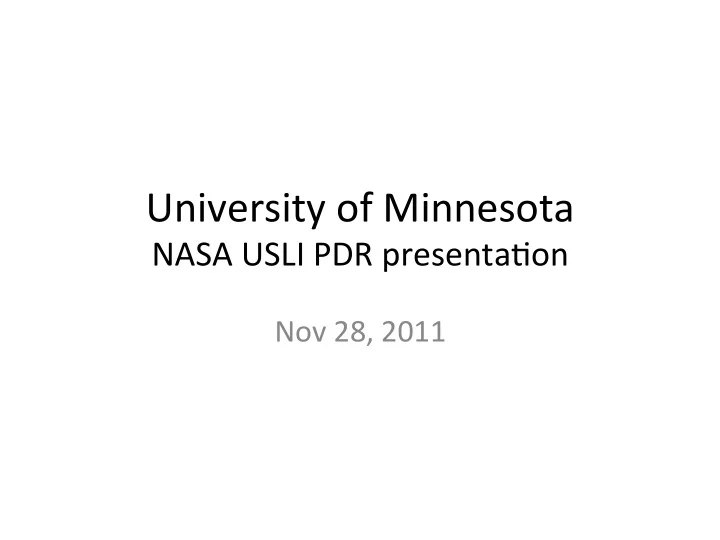 university of minnesota