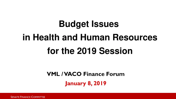 budget issues