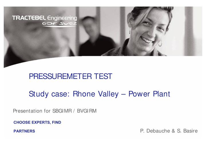 pressuremeter test study case rhone valley power plant