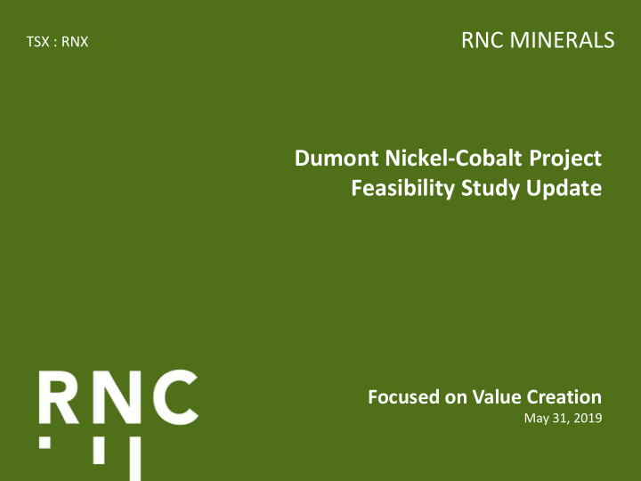 dumont nickel cobalt project