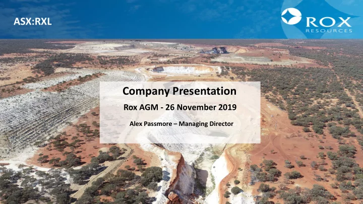 company presentation