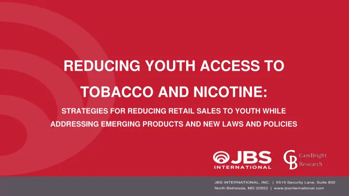 tobacco and nicotine