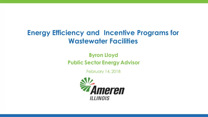 wastewater facilities