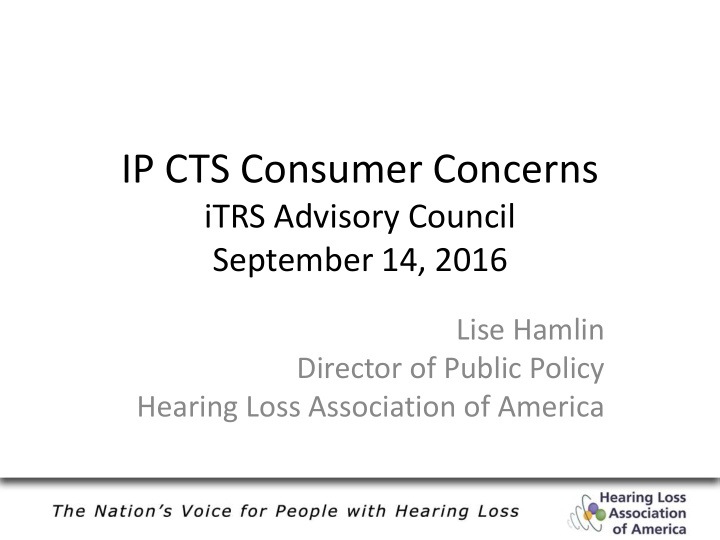 ip cts consumer concerns
