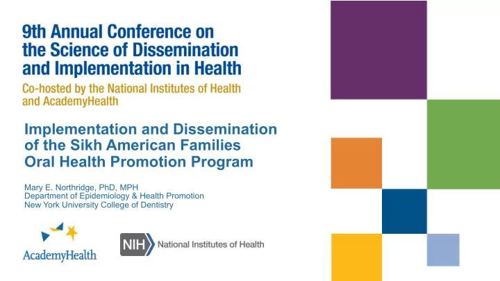 implementation and dissemination of the sikh american