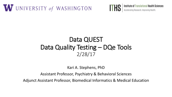 data q quest data q quality t testing dq dqe tools ools