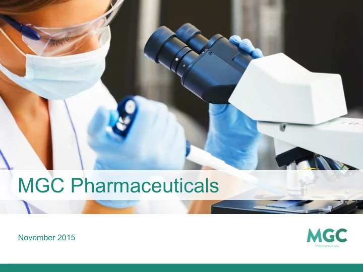 mgc pharmaceuticals