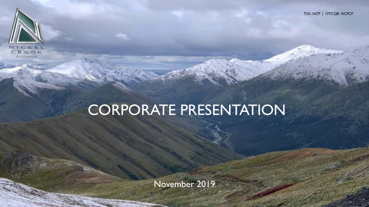 corporate presentation