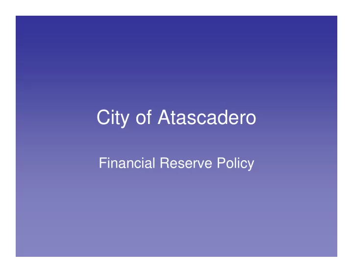 city of atascadero