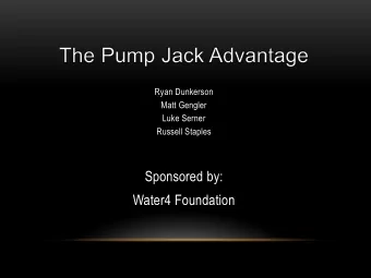 Ryan Dunkerson  Matt Gengler  Luke Serner  Russell Staples  Sponsored by:  Water4 Foundation
