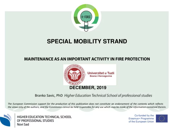 special mobility strand