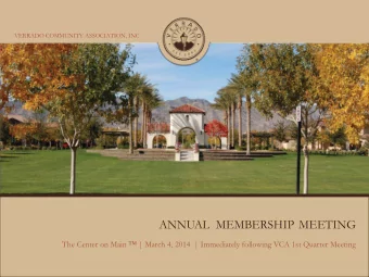 Agenda  I.  Welcome and Introductions  II.  Call to order  III.  Establish a Quorum  VERRADO