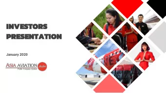 PRESENTATION  PRESENTATION  January 2020  LEG  LEGAL  AL DISC  DISCLAIMER  LAIMER  The presentation