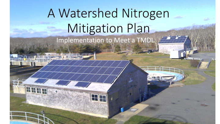 a watershed nitrogen mitigation plan