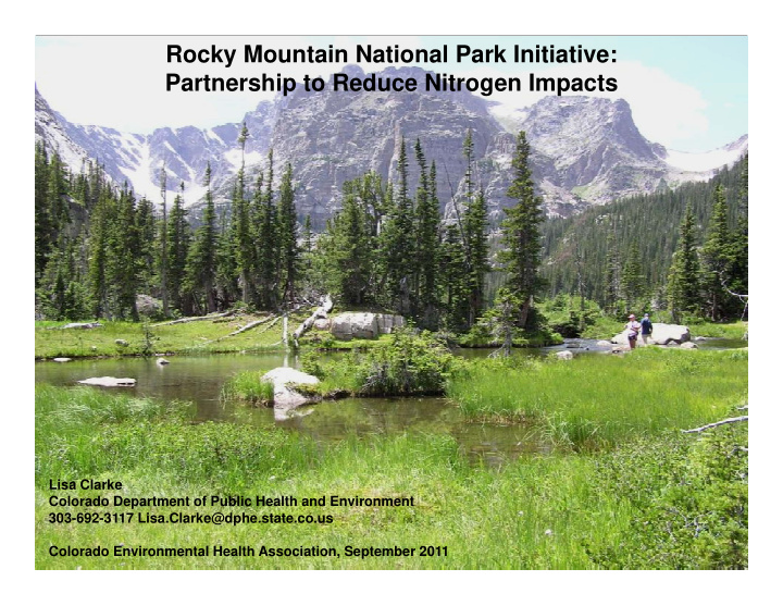 rocky mountain national park initiative partnership to