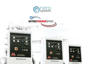 WHAT IS NITROTHERM?  A new spray painting method that allows working with an inert fluid, at lower