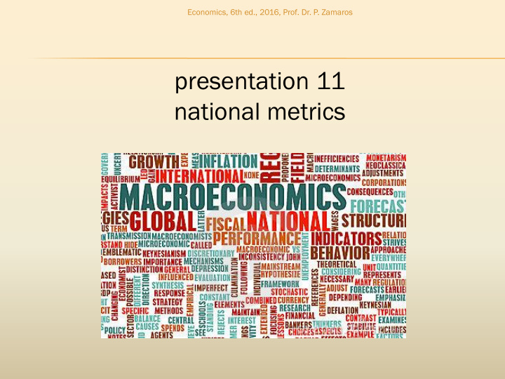 presentation 11 national metrics