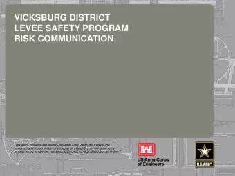 VICKSBURG DISTRICT  LEVEE SAFETY PROGRAM  RISK COMMUNICATION  237  217  200  80  252  237  217  200