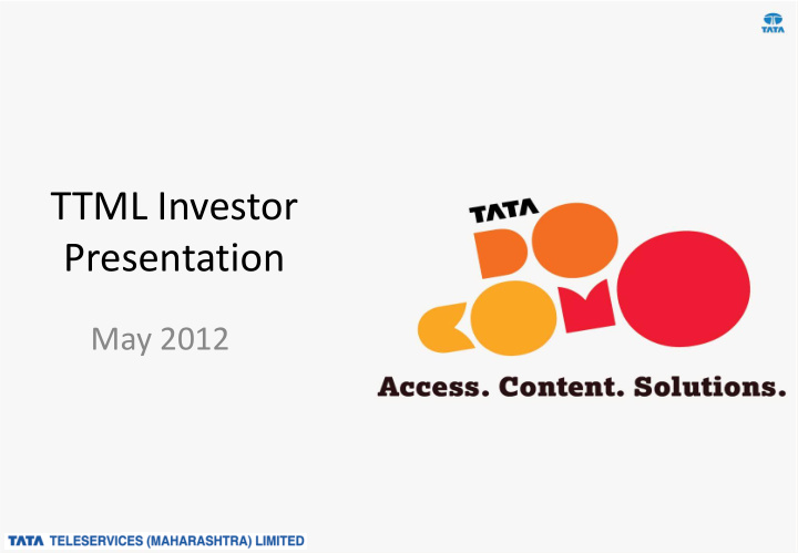 ttml investor presentation