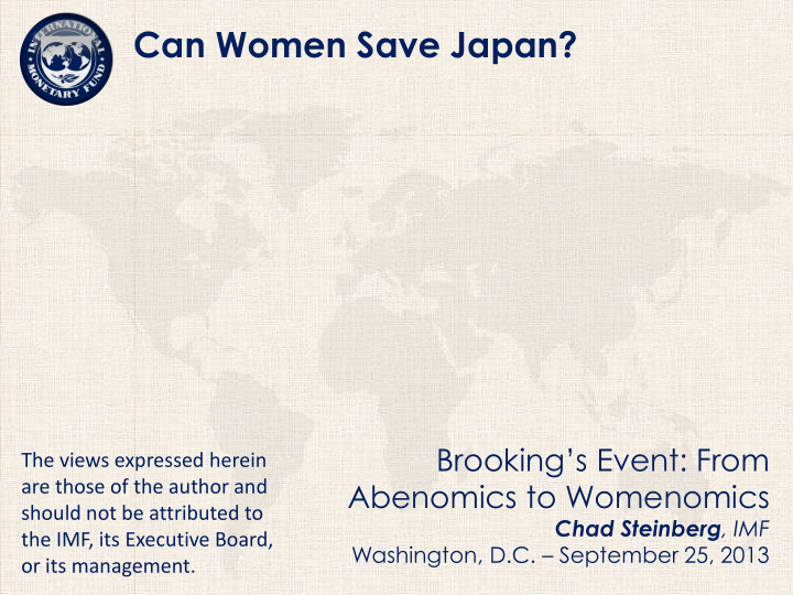 can women save japan