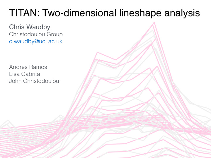 titan two dimensional lineshape analysis