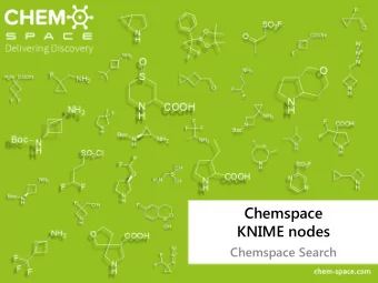 Chemspace  KNIME nodes  Chemspace Search  Chemspace KNIME nodes   Chemspace Search and Chemspace