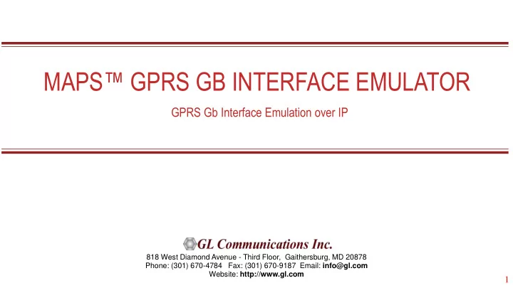 maps gprs gb interface emulator