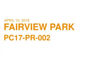 FAIRVIEW PARK  PC17-PR-002  Fairview Park (south)  Rt. 50  Fairview Park (north)  I-495  Callison