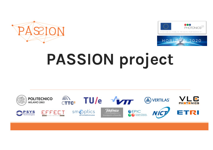 passion project h2020 call ict30 2017 photonics ket
