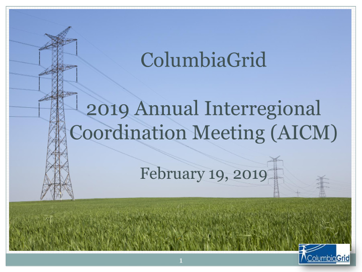 2019 annual interregional coordination meeting aicm