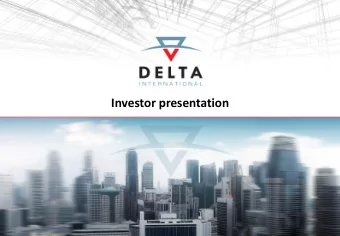 Investor presentation  1  Disclaimer This document has been prepared and issued by and is the sole
