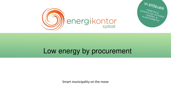 low energy by procurement