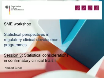 Norbert Benda  Feb. 2016 | Page 1/51  Contents  1.Superiority, non-inferiority and equivalence