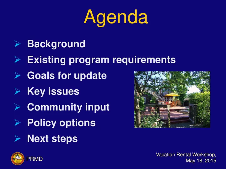 agenda
