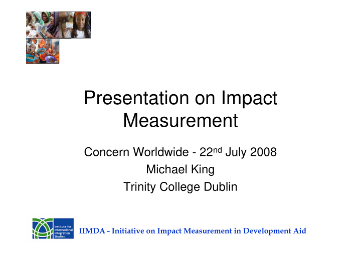 presentation on impact measurement