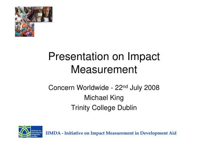 presentation on impact measurement