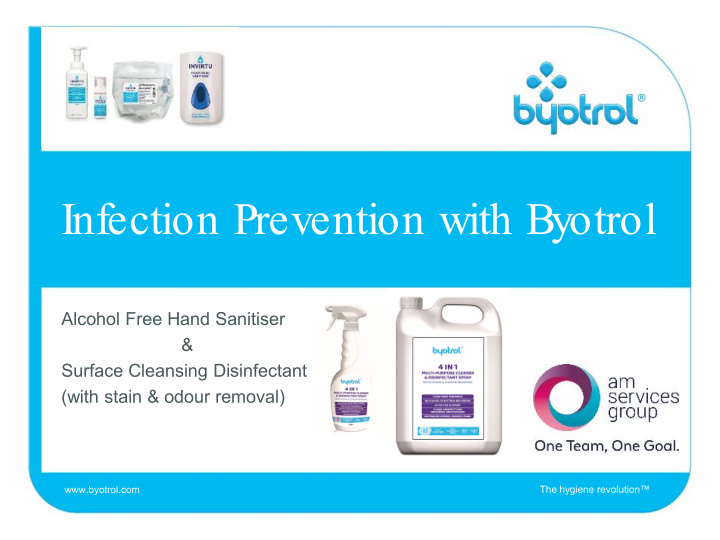 infection prevention with byotrol