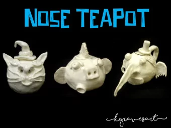 Nose Teapot  [kgravesart]  Inspiration:  Clayton Bailey  Clayton Bailey  (b. 1939) is one  of the
