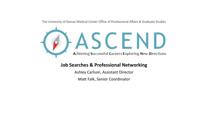 job searches professional networking