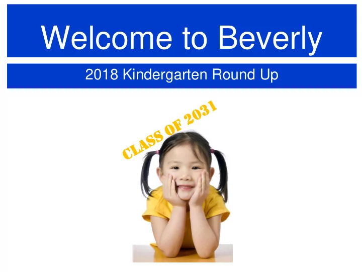 welcome to beverly