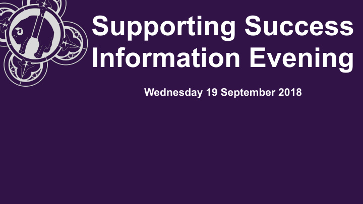 supporting success information evening